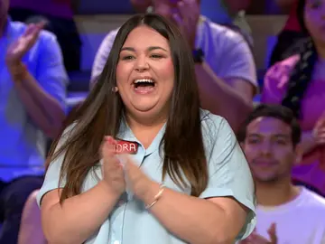 Sandra se estrena con un panelazo de mil euros en La ruleta de la suerte Sandra se estrena con un panelazo de mil euros en La ruleta de la suerte