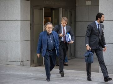 Fernando Peña en su llegada a la Audiencia Nacional