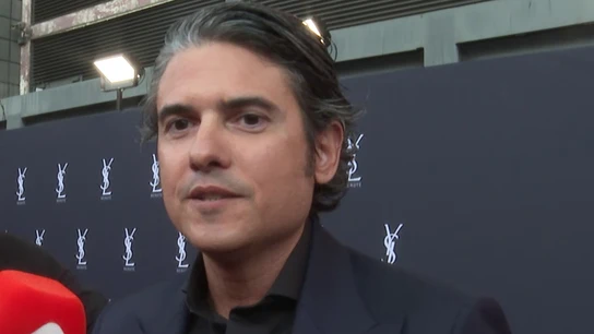 Julián Porras haciendo declaraciones a la prensa Julián Porras haciendo declaraciones a la prensa