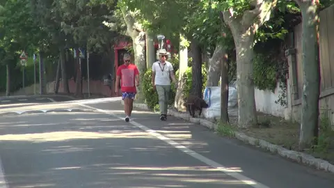 José Fernando y Ortega Cano paseando José Fernando y Ortega Cano paseando