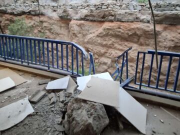 Desalojo tras el derrumbe en Mogán
