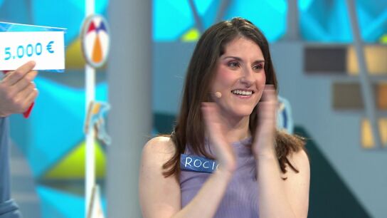 &iexcl;Menudo final! Roc&iacute;o se lleva 7.800 eurazos en La ruleta de la suerte