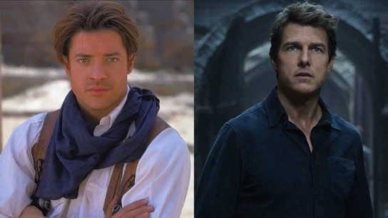 Brendan Fraser y Tom Cruise Brendan Fraser y Tom Cruise
