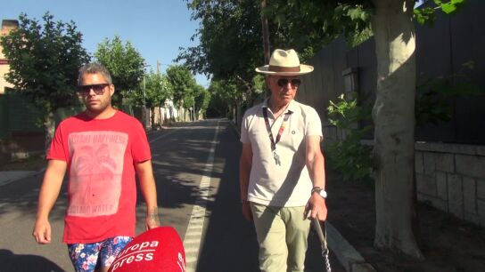 Jos&eacute; Fernando y Ortega Cano, tras el funeral de Michu