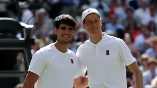 Jannik Sinner y Carlos Alcaraz, finalistas de Wimbledon 2025 Jannik Sinner y Carlos Alcaraz, finalistas de Wimbledon 2025