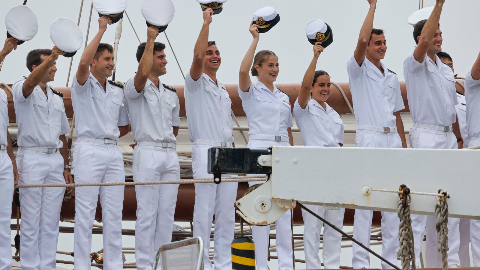 La princesa Leonor llega a Marín para terminar su formación naval