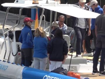 Encuentro Juan Carlos I e infanta Elena
