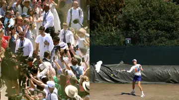 Alcaraz y Sinner en la previa de la final de Wimbledon Alcaraz y Sinner en la previa de la final de Wimbledon