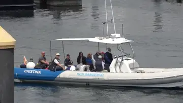 Encuentro Juan Carlos I e infanta Elena Encuentro Juan Carlos I e infanta Elena