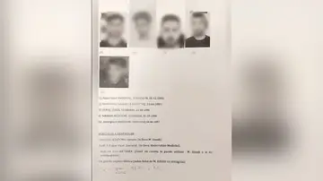 Ficha fake con los presuntos culpables. Ficha fake con los presuntos culpables.