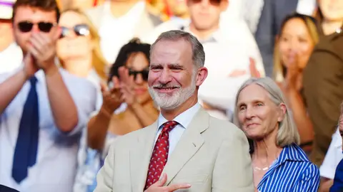 El rey Felipe en Wimbledon El rey Felipe en Wimbledon