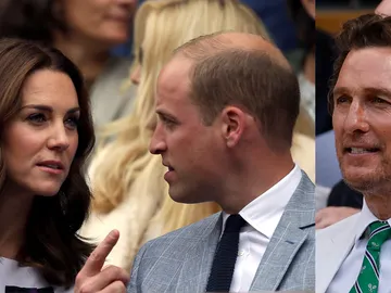 Los príncipes de Gales y Matthew McConaughey en Wimbledon Los príncipes de Gales y Matthew McConaughey en Wimbledon