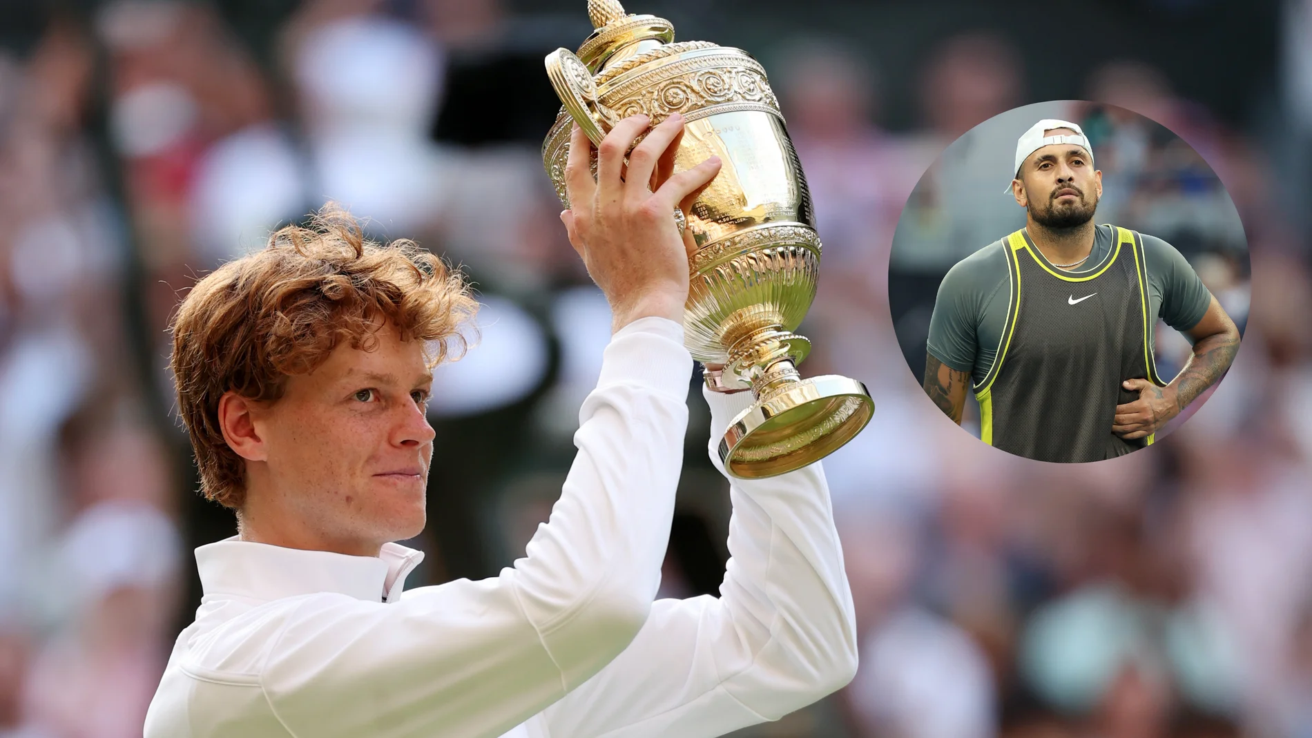 Jannik Sinner y Nick Kyrgios Jannik Sinner y Nick Kyrgios