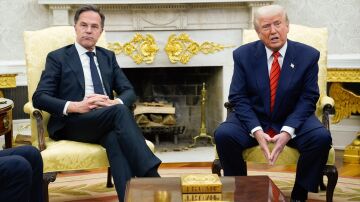 Mark Rutte, secretario general de la OTAN, y Donald Trump, presidente de EEUU 
