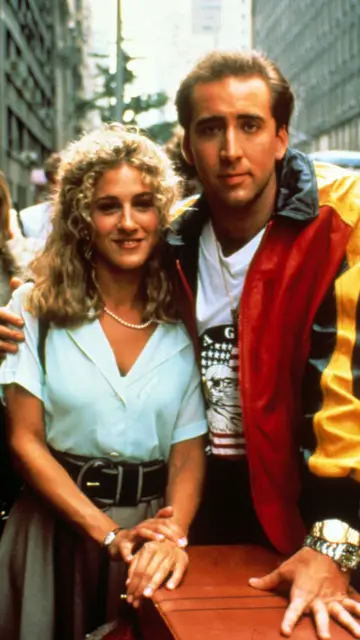 Sarah Jessica Parker y Nicolas Cage en la película Honeymoon in Vegas en 1992 Sarah Jessica Parker y Nicolas Cage en la película Honeymoon in Vegas en 1992