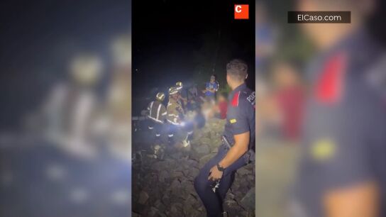 Los ni&ntilde;os rescatados tras perderse en la monta&ntilde;a