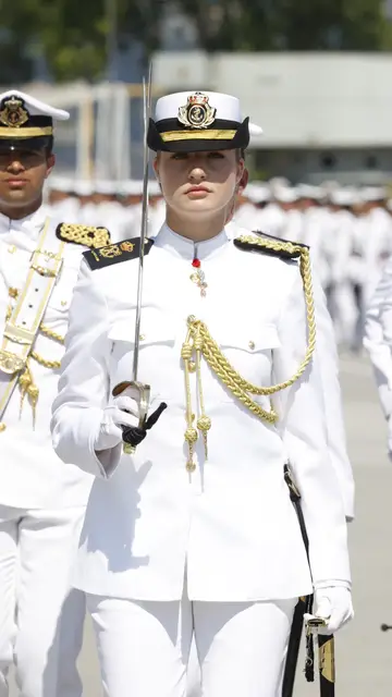 La princesa Leonor en la Escuela Naval de Marín La princesa Leonor en la Escuela Naval de Marín