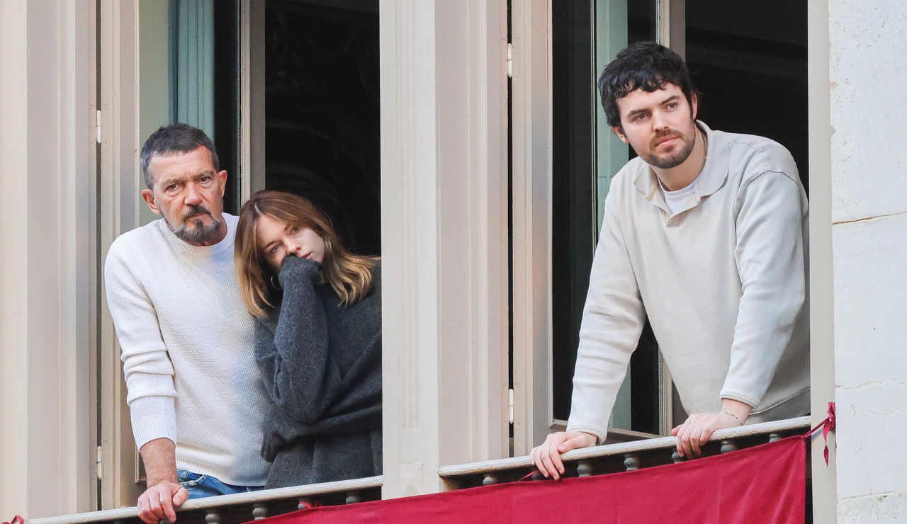 Antonio y Stella Banderas y Alex Gruszynski