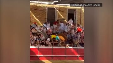 Toro en la grada