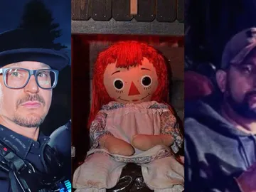 Zak Bagans, Annabelle y Dan Rivera Zak Bagans, Annabelle y Dan Rivera