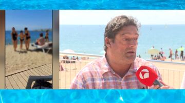 Un hombre denuncia que los socorristas no ayudan a las personas con movilidad reducida en la playa de Barcelona