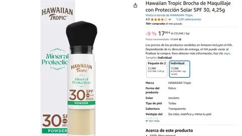 Hawaiian Tropic Brocha con SPF 30 Hawaiian Tropic Brocha con SPF 30