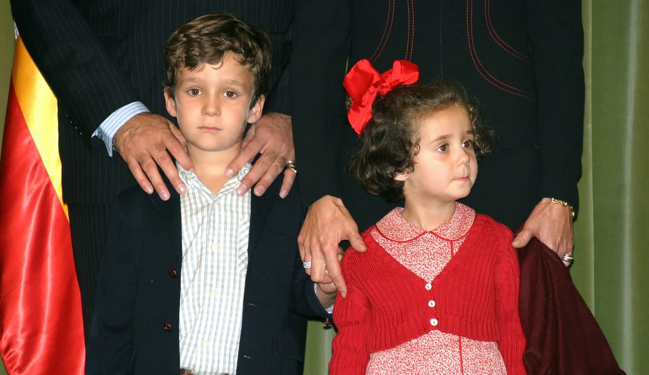 Victoria Federica y Froilán de pequeños