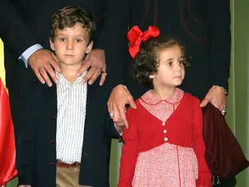 Victoria Federica y Froilán de pequeños Victoria Federica y Froilán de pequeños