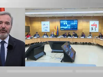 Jorge Azcón en Espejo Público. Jorge Azcón en Espejo Público.