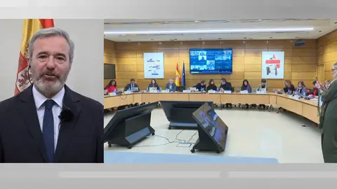 Jorge Azcón en Espejo Público. Jorge Azcón en Espejo Público.