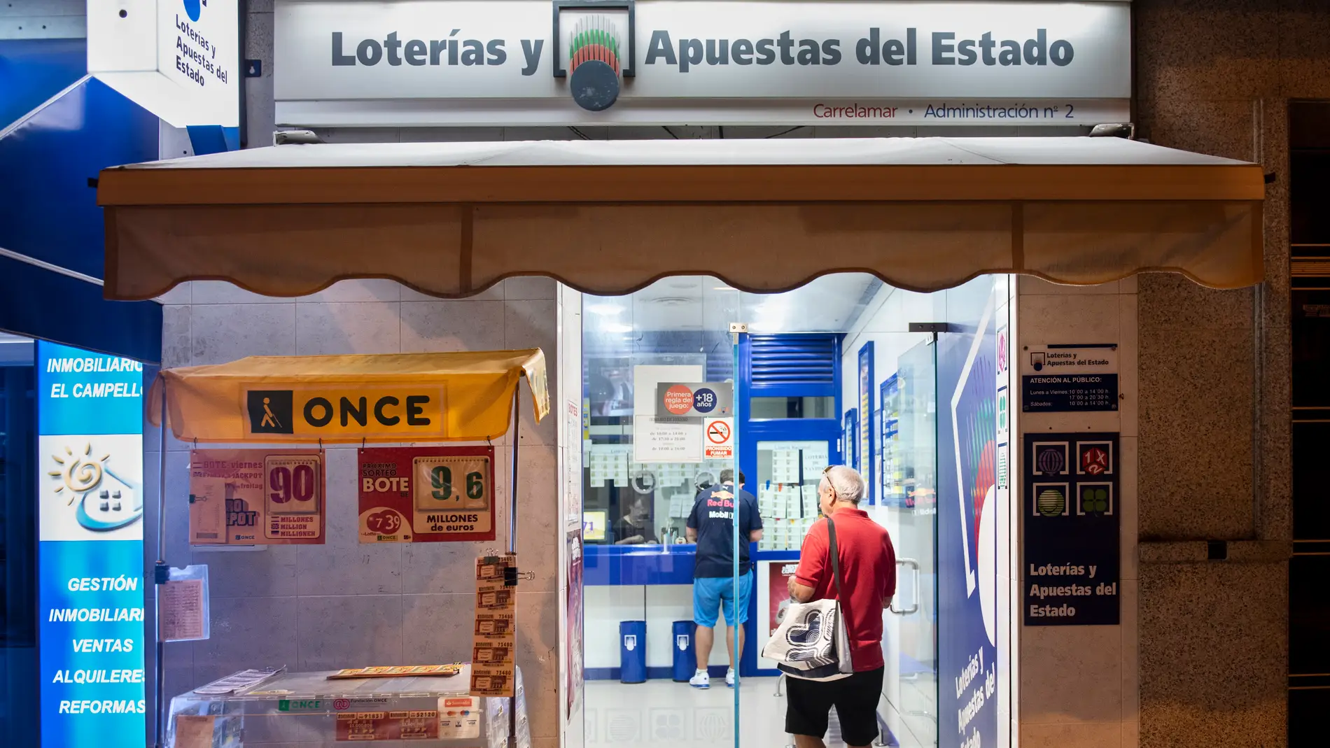 Imagen de archivo de una administración de Loterías y Apuestas del Estado. Imagen de archivo de una administración de Loterías y Apuestas del Estado.