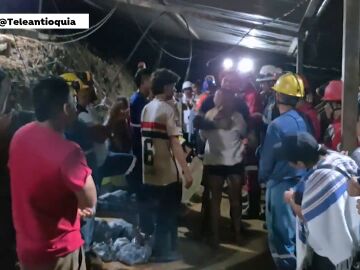 Mineros atrapados en Colombia 1