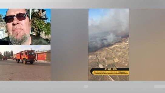Afectados por el incendio de M&eacute;ntrida.