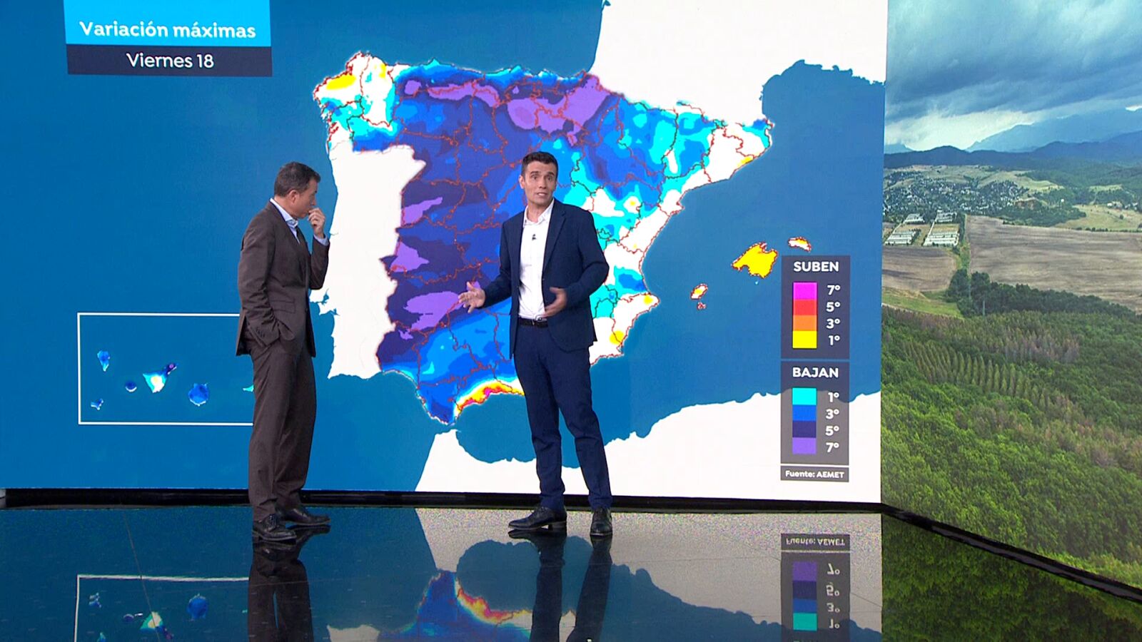 César Gonzalo anuncia el comienzo de la retirada del calor, que seguirá durante el fin de semana