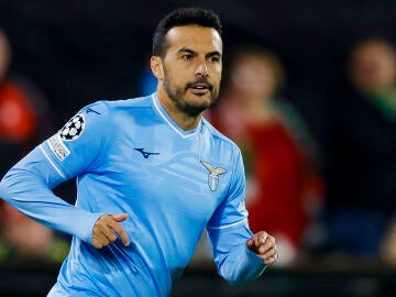 Pedro Rodríguez en un partido con la Lazio