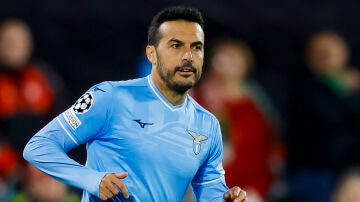 Pedro Rodríguez en un partido con la Lazio