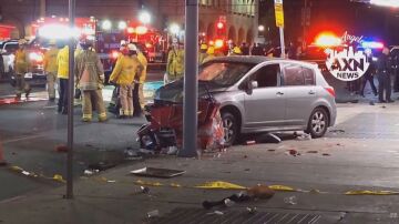 Imagen del atropello múltiple en Los Ángeles.