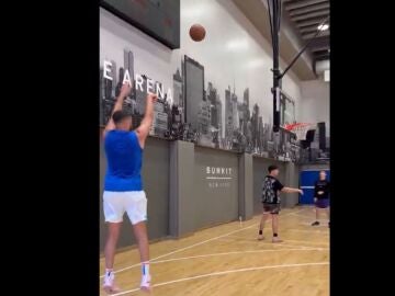 Klay Thompson entrenando