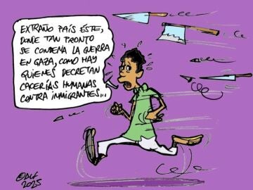 La cacería de Torre Pacheco, en la viñeta gráfica