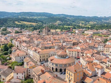 Vista aérea de Ambert 
