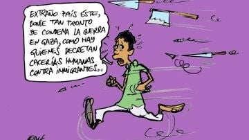 La cacería de Torre Pacheco, en la viñeta gráfica