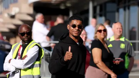 El futbolista inglés Marcus Rashford El futbolista inglés Marcus Rashford