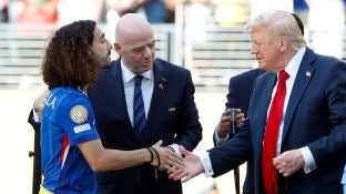 Marc Cucurella y Donald Trump