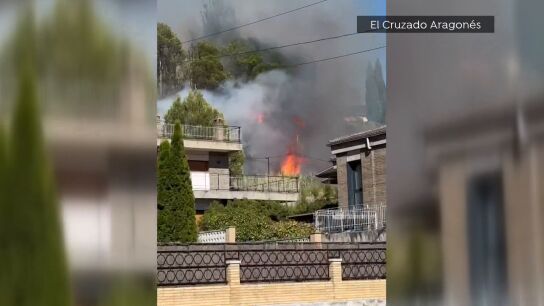 Incendio en Basbastro, Huesca