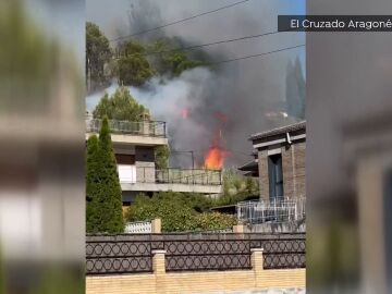 Incendio en Basbastro, Huesca