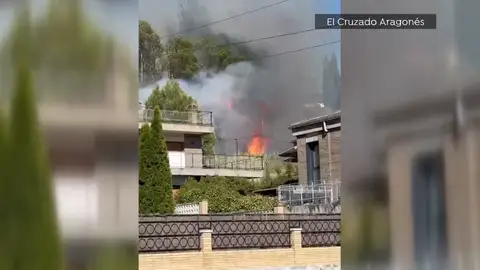 Incendio en Basbastro, Huesca Incendio en Basbastro, Huesca