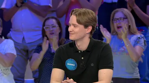 Momento histórico de Manu en Pasapalabra: alcanza su programa 300 y emula a Orestes Momento histórico de Manu en Pasapalabra: alcanza su programa 300 y emula a Orestes