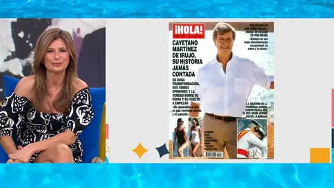 Gema López sobre la portada de 'Hola' de Cayetano Martinez de Irujo Gema López sobre la portada de 'Hola' de Cayetano Martinez de Irujo