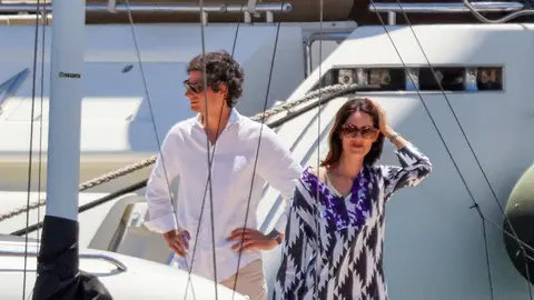 Sofía Palazuelo y Fernando Fitz-James en Marbella en 2024 Sofía Palazuelo y Fernando Fitz-James en Marbella en 2024