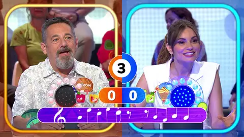 Pepón Nieto y Norma Ruiz, en Pasapalabra Pepón Nieto y Norma Ruiz, en Pasapalabra